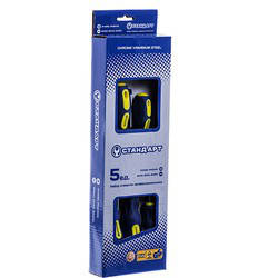 Набір професійних викруток 5 од. (SL5,SL6,SL8,PH1,PH2) СТАНДАРТ SDS05