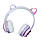 Безпровідні навушники для дітей "Cat ear headphones VZV-23M", Фіолетові навушники з вушками (блютуз наушники), фото 4