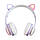 Безпровідні навушники для дітей "Cat ear headphones VZV-23M", Фіолетові навушники з вушками (блютуз наушники), фото 5