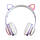 Безпровідні навушники для дітей "Cat ear headphones VZV-23M", Фіолетові навушники з вушками (блютуз наушники), фото 6