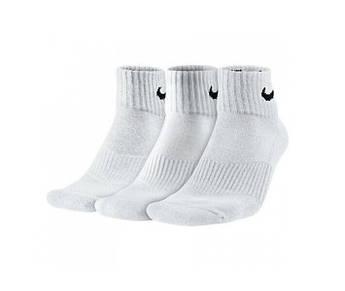 Шкарпетки Nike Everyday Cushion Ankle 3-pack white SX7667-100, Білий, Розмір (EU) — 42-46