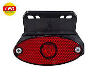 Ліхтар габаритний червоний 12-24в (4LED) (Туреччина)