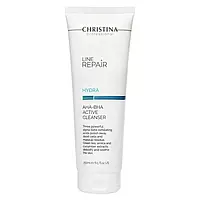 Очищувач з кислотами для обличчя Line Repair Hydra AHA-BHA Active Cleanser Christina, 250 мл