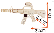Пазл дерев'яний 3D Автомат XС-G002H, фото 2