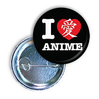 I love anime. Значок