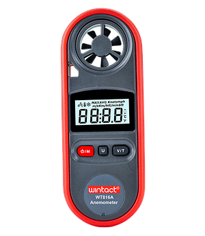 Анемометр цифровий 0,7-30 м/с, -10-45 °C WINTACT WT816A