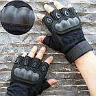 Тактичні рукавички Oakley без пальців XL, Чорний, фото 5