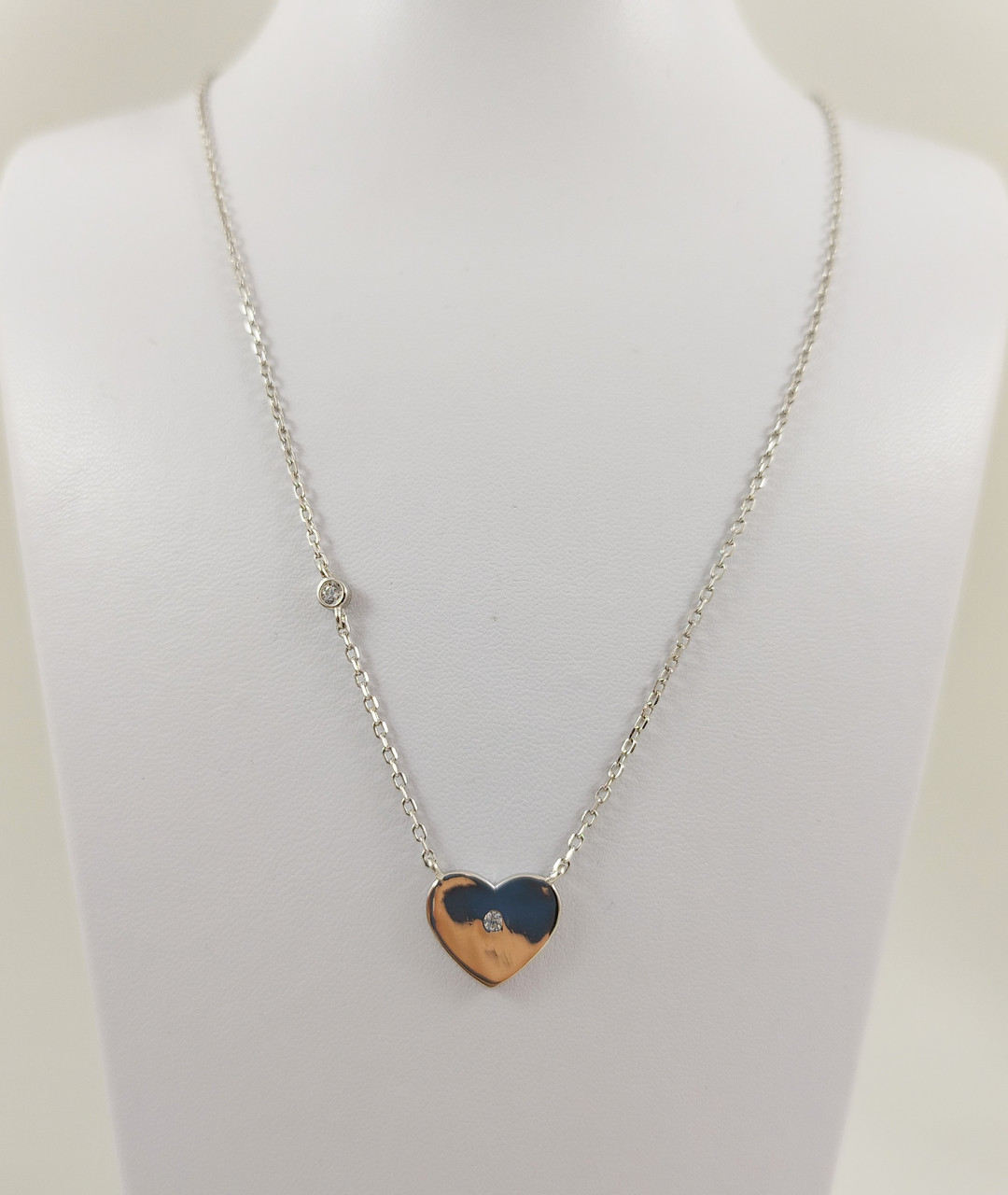 Срібне кольє "Серце" NZB 86819, фото 1