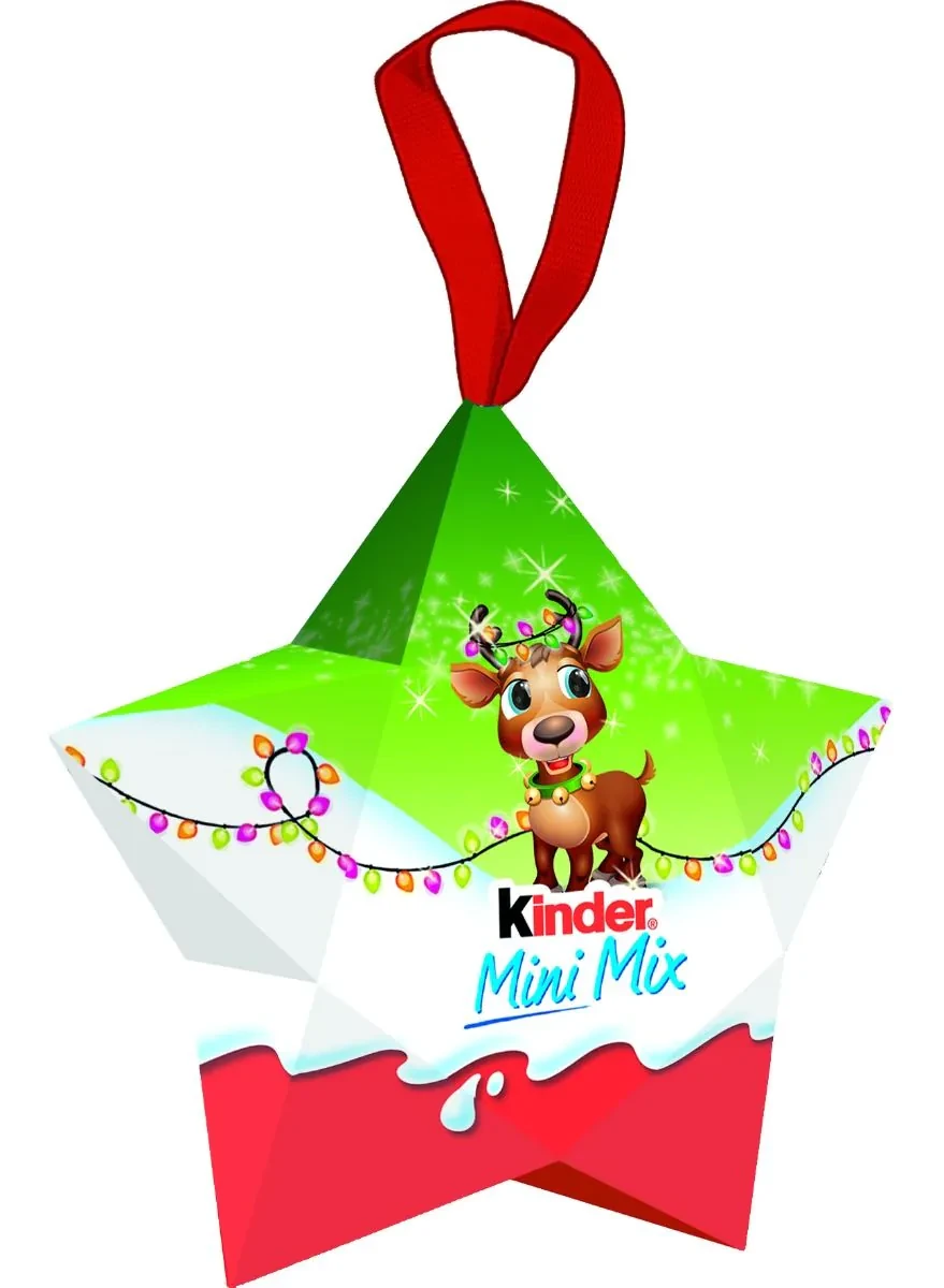 Іграшка на ялинку Kinder Mini Mix Star XMASS 34 g