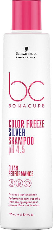 Шампунь для волосся Schwarzkopf Professional BONACURE Color Freeze pH 4.5 Silver 200 мл