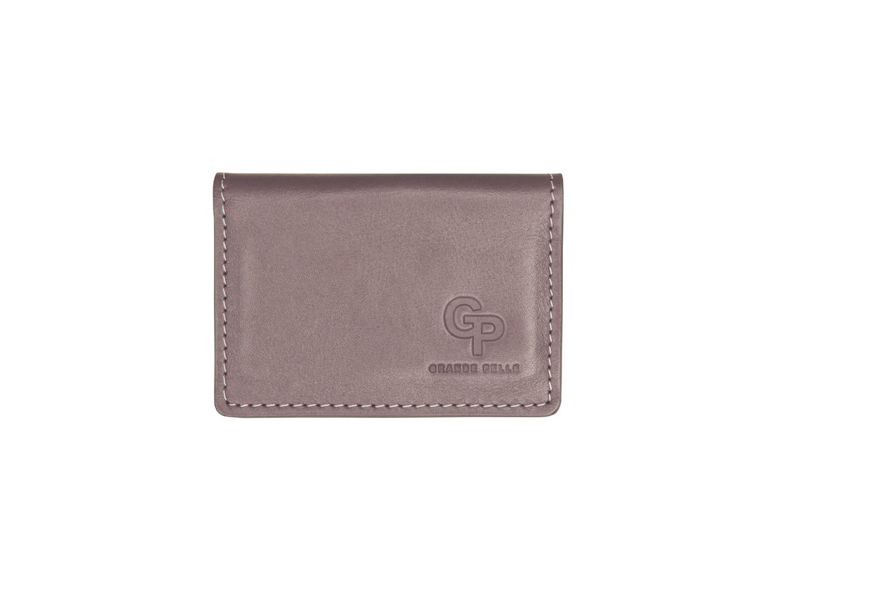 Обкладинка на ID паспорт автодокументи права Grande Pelle 100х70х10 глянцева шкіра фрез, фото 1