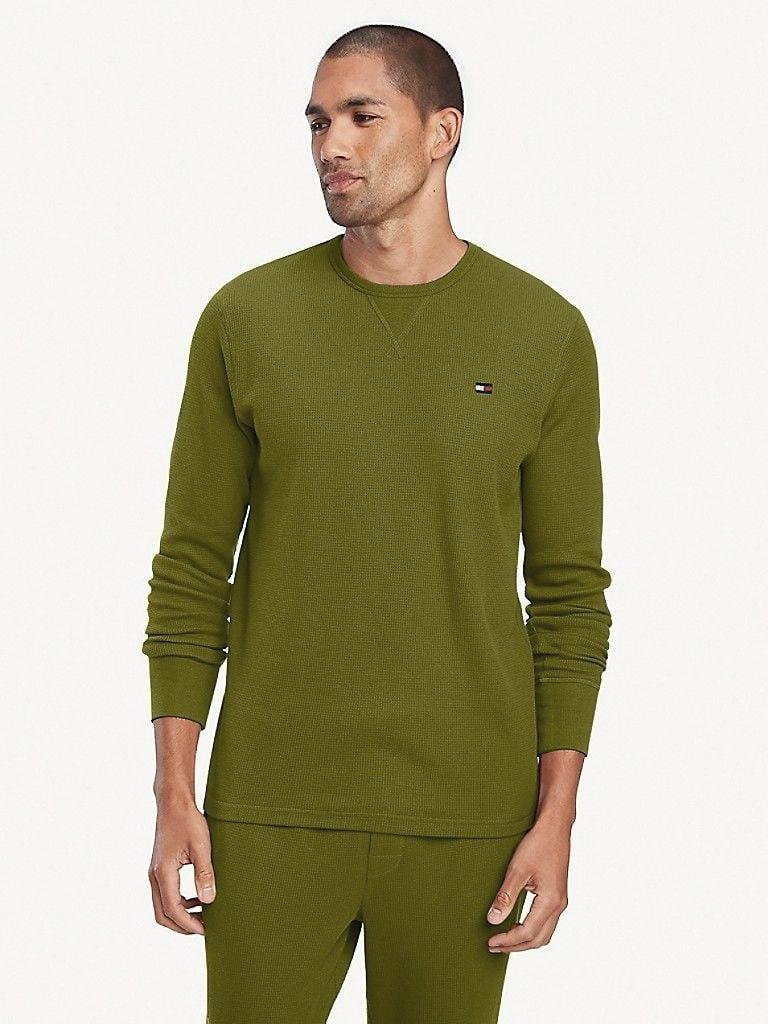 Лонгслів чоловічий Tommy Hilfiger термореглан, фото 1