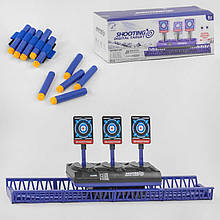 Електронна мішень на рухомій платформі 789-9, з підсвіткою і звуками, 10 патронів