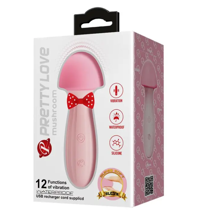 Вібромасажор серії Pretty Love "MUSHROOM" 12 режимів вібрації, фото 1
