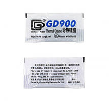 15-00-051К. Термопаста GD900, теплопровідність 4.8 Вт/мК, одноразова пачка, сіра