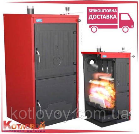 Твердопаливний чавунний котел Аттак (Attack) FS SOLID FIRE 3 секції (12-23 кВт), фото 1