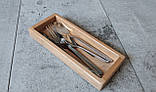 Підставка для приборів №3, піднос для приборів з дерева, фото 2