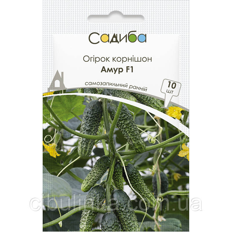 Насіння огірок Амур F1 Садиба 10 шт., фото 1