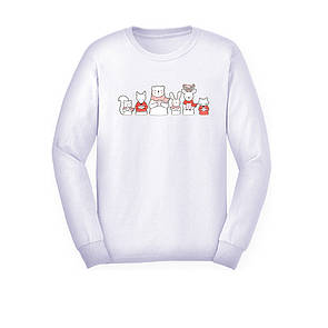 Світшот з принтом "Звірятка", ПРЕМІУМ