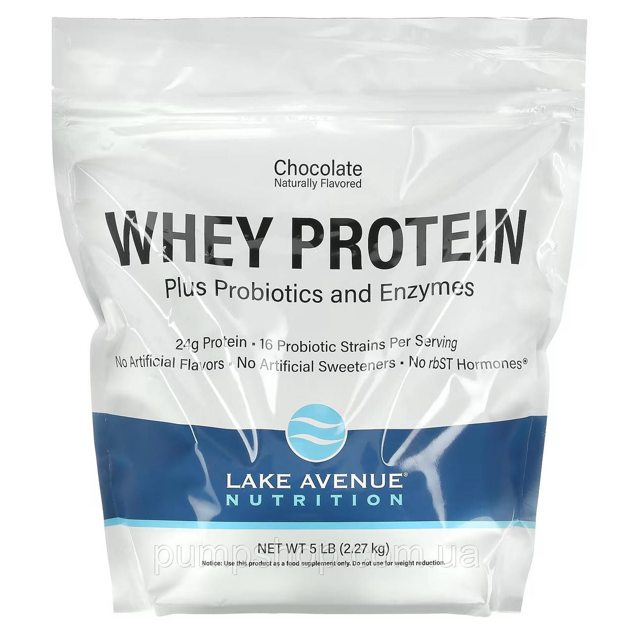 Сироватковий протеїн з пробіотиками та ферментами Lake Avenue Nutrition Whey Protein +Probiotics Enzymes 2270 г