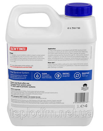 Рідина для очищення системи опалення Sentinel X300 Cleaner, 1 л, фото 3