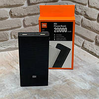 Power Bank Mi 20000 mAh Чорний Повербанк Зовнішній акумулятор для телефона Портативна батарея
