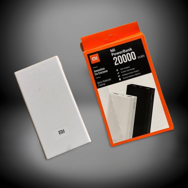 Повербанк Mi 20000 mAh, Зовнішній акумулятор для телефона, Портативна батарея, Power Bank