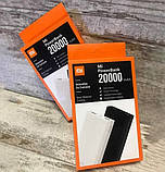 Xiaomi Mi Powerbank 20000 mAh (чорний), Зовнішній акумулятор для телефона, Повербанк, Універсальна батарея, фото 4