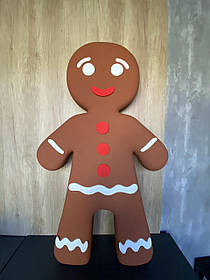 Декоративний Пряник Пряничний чоловічок з пінопласту 150 см