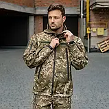 Комплект: Тактичні штани на флісі піксель + Куртка Soft Shell піксель на флісі, фото 9