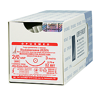 Шовний матеріал Полідіоксанон (ПДО) монофіламентна фіолетова, що розсмоктується