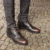 Обувь зимняя классическая на меху. Туфли мужские зимние с мехом ІКОС. Ботинки классические зимние коричневые
