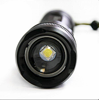 Переносной светодиодный фонарь на ремешке P90, прочный ручной фонарик с аккумулятором + USB зарядкой, GN13