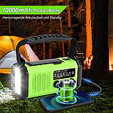 Туристичний LED-ліхтарик, Power Bank 10000 mAh, радіо FM, фото 6