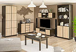 Тумба ТВ Фантазія 150 Венге темний/Дуб самоа (150.3х59.4х47.1 см) Mebel Service, фото 3