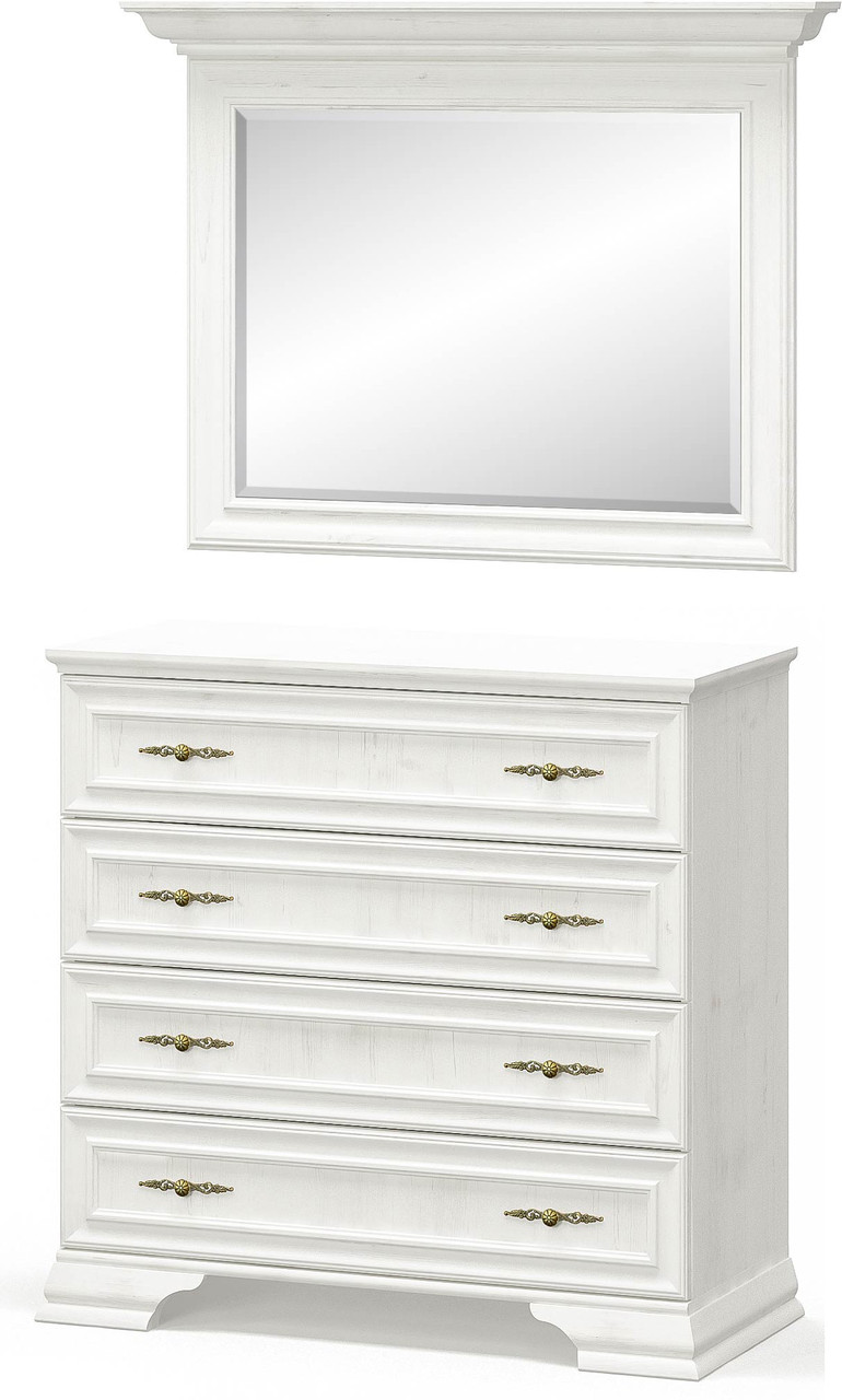 Комод 4Ш Ірис Меблі Сервіс із Дзеркалом Андерсон пайн (93.4х39х166.3 см), фото 1