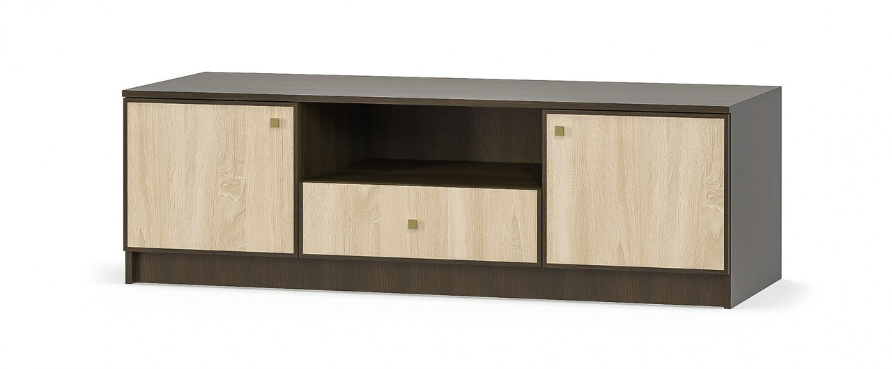 Тумба ТВ Фантазія 150 Венге темний/Дуб самоа (150.3х59.4х47.1 см) Mebel Service