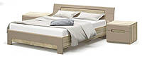 Ліжко з ламелями та тумбами Флоренс 160х200 секвойя / капучино