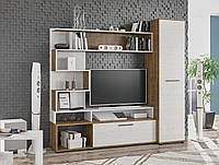 Стінка ТВ Феррара з Пеналом Дуб апріл, Андерсон пайн (196х46х185.9) Меблі Сервіс