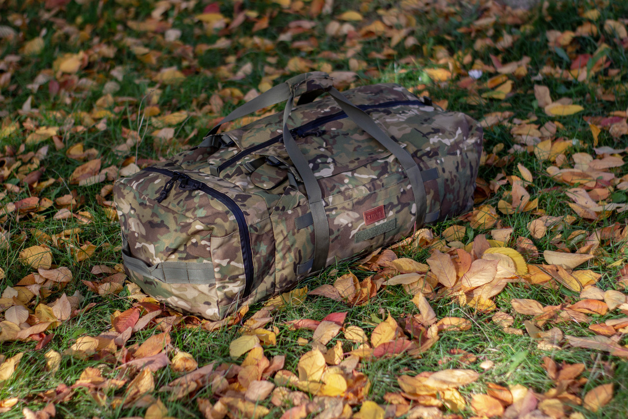 Тактичний рюкзак-баул з відділом для взуття 85 л Стохид Піксель Мультикам