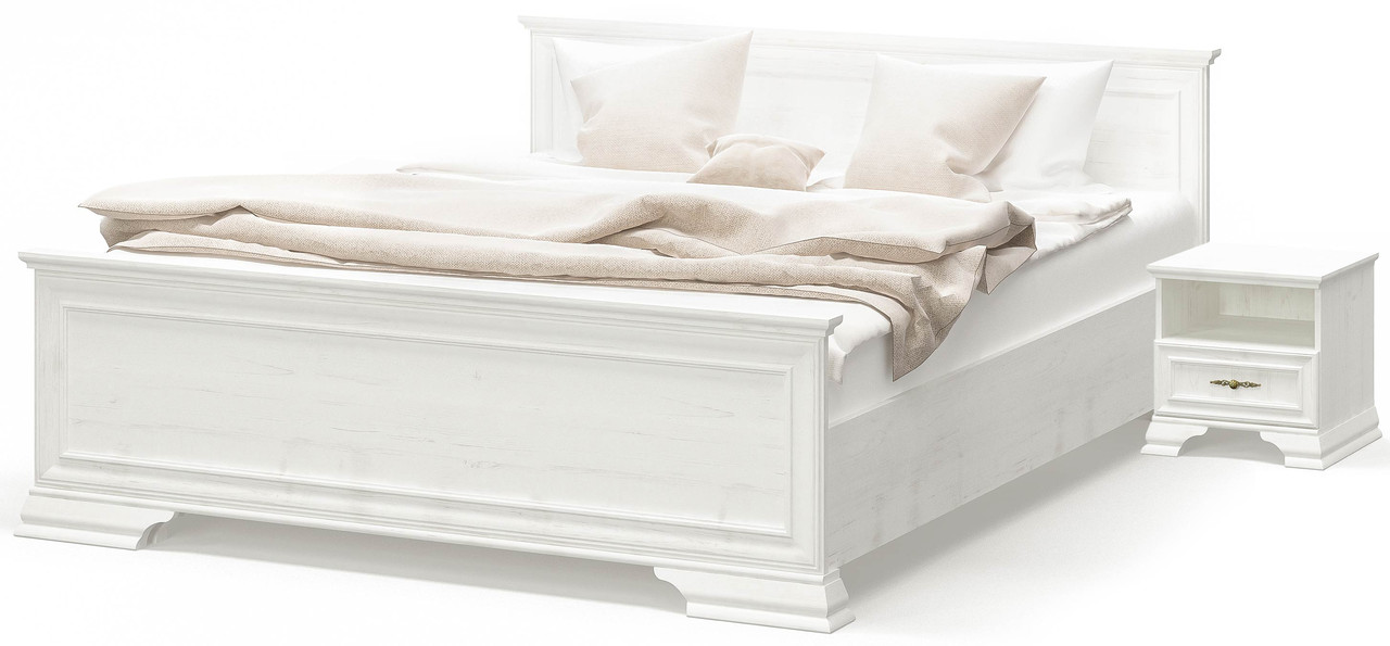 Ліжко двоспальне з тумбами Ірис 160х200 ламелі Андерсон пайн Меблі Сервіс