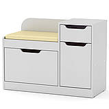 Тумба під взуття ТО-12 Дуб крафт золотий Компаніт (90х38х66 см), фото 3