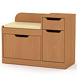 Тумба під взуття ТО-12 Дуб крафт золотий Компаніт (90х38х66 см), фото 8