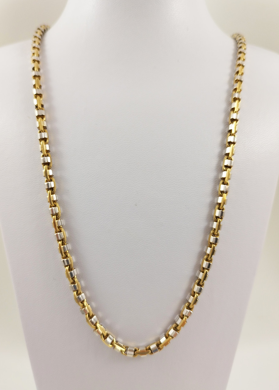 Ланцюг золотий із білого і жовтого золота 585 проби 11672586, фото 1