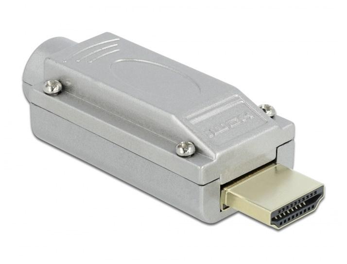 Штекер Delock FreeEnd-HDMI /M Terminalblock 20pin Metal сірий (70.06.5