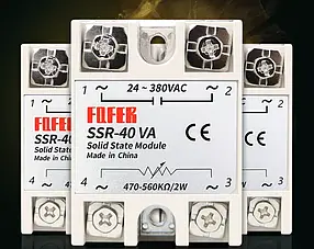 Однофазне твердотільне реле SSR-40VA 40А VR-AC керування змінним резистором