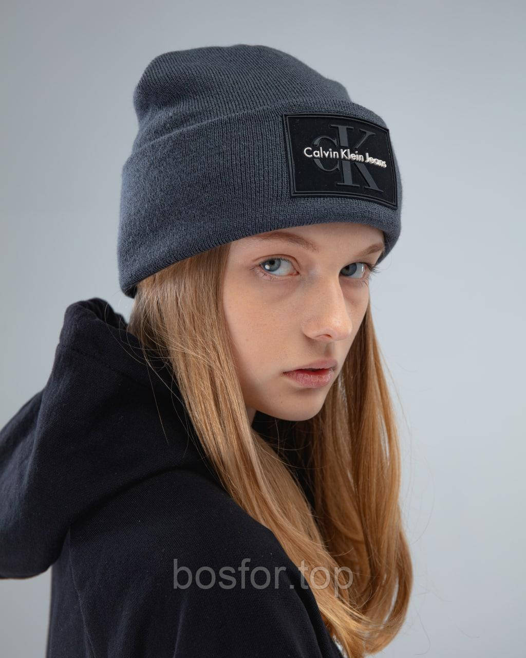 Шапка тепла Calvin Klein Графіт