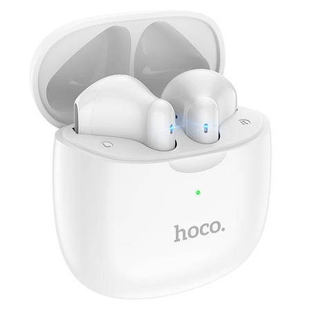 Навушники вкладиші безпровідні з мікрофоном Hoco ES56 Scout TWS Bluetooth в кейсі Білий (ES56/White), фото 1