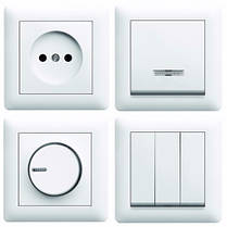 Розетка з з/к з захистом контактів Lumina-2, біла, 16А/230В, Hager, (WL1060), фото 3
