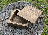 Коробочка из дерева 10*10*4 см (магнит)